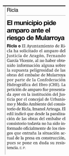 El Periódico de Aragón. 10.07.13